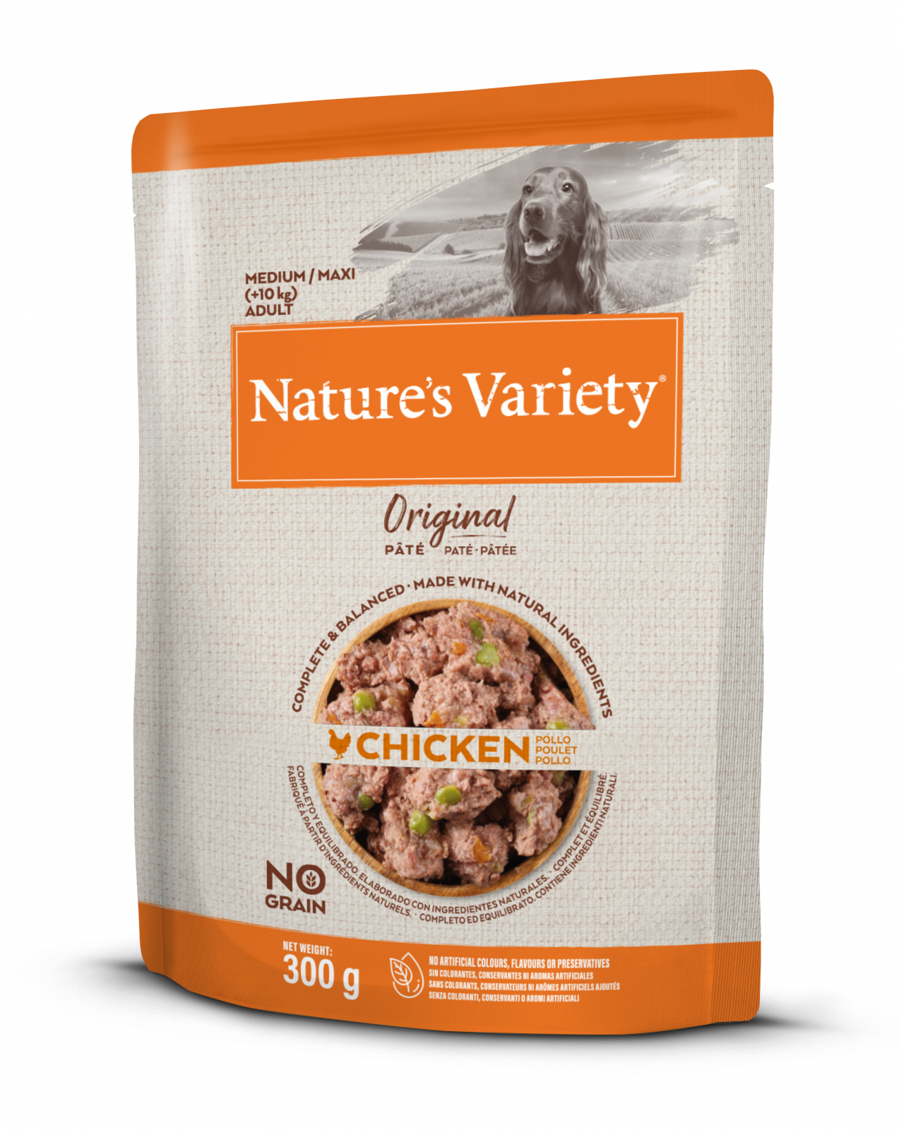 Nature´s variety original pro střední psy s kuřecím 300g Natures Variety