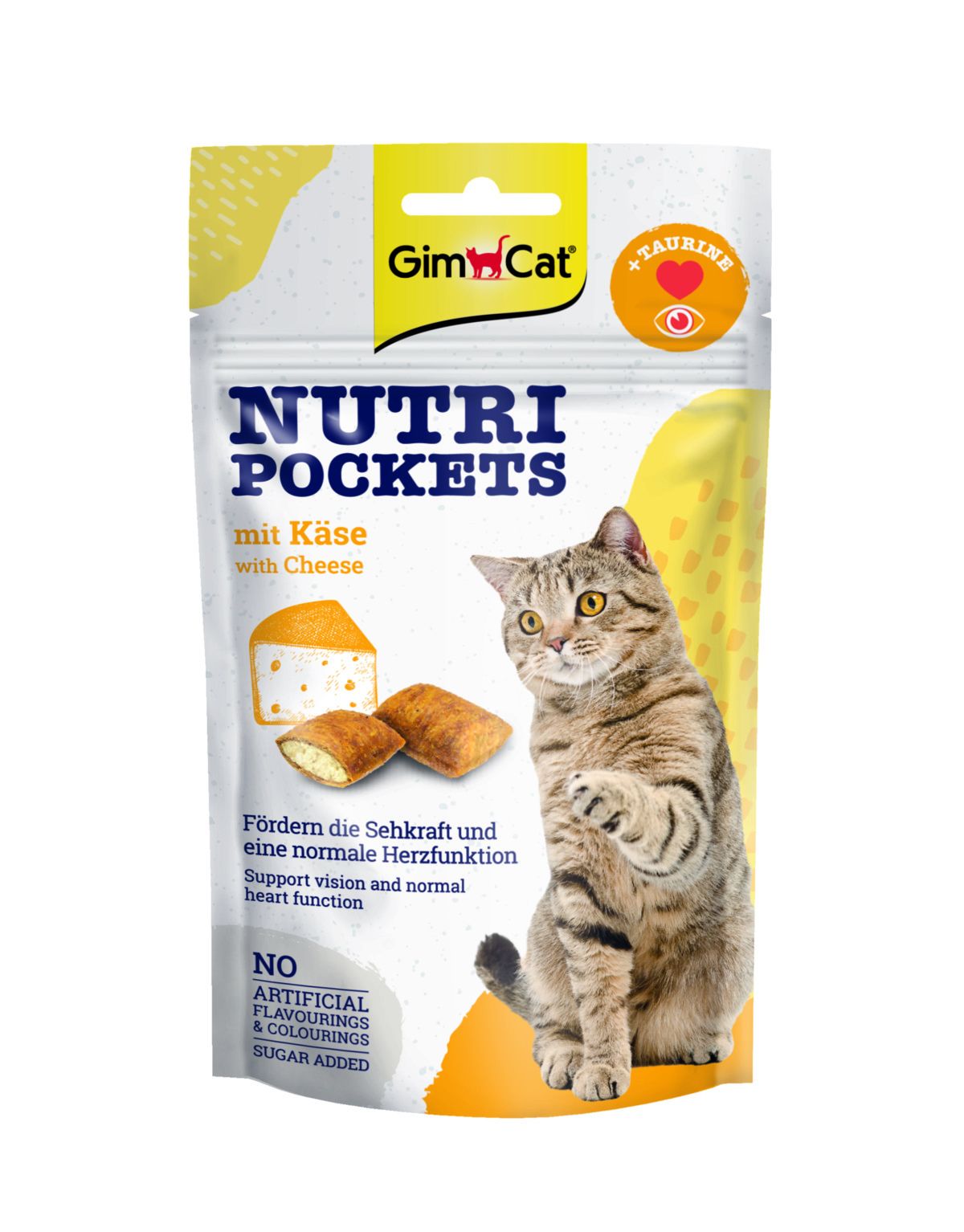 GimCat Nutri Pockets se sýrem 60 g Gimborn
