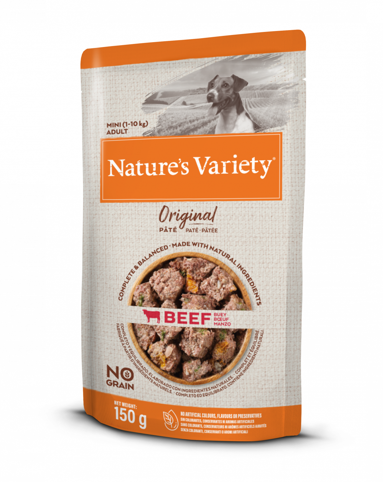 Nature´s variety original pro malé psy s hovězím 150g Natures Variety