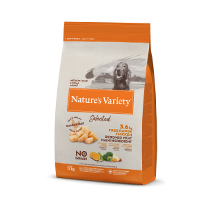 Nature´s variety selected pro střední psy s kuřecím 12kg Natures Variety