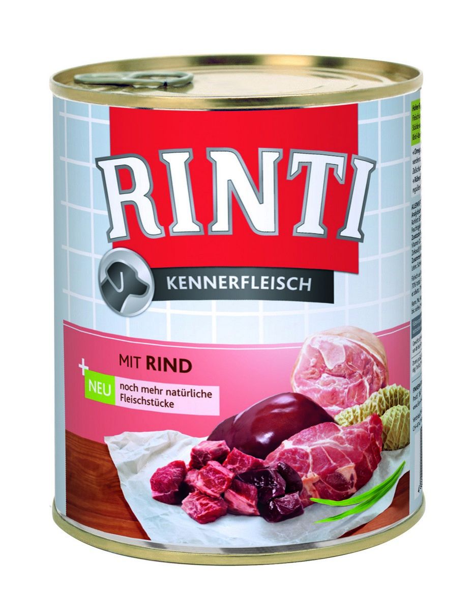Rinti Dog konzerva hovězí 800g Finnern Rinti