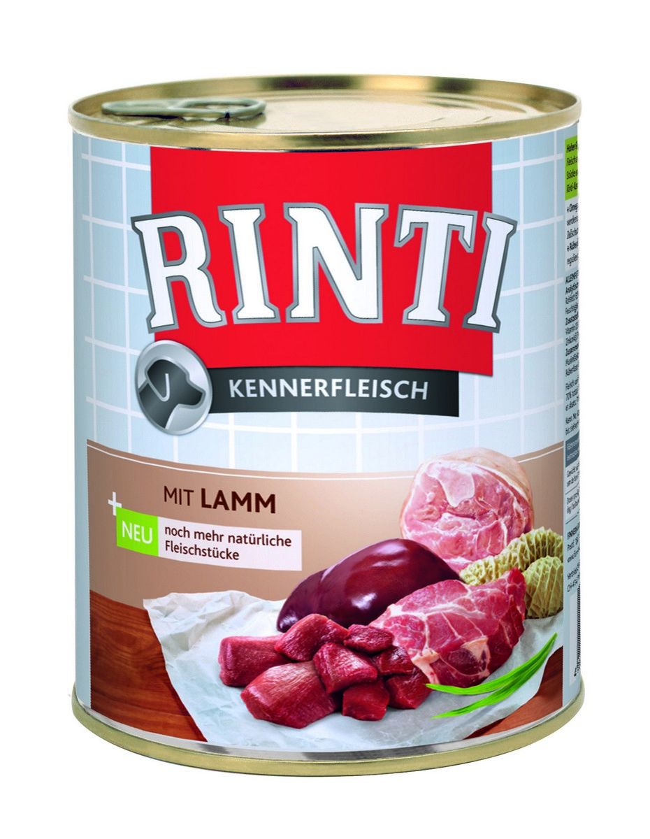 Rinti Dog konzerva jehně 800g Finnern Rinti