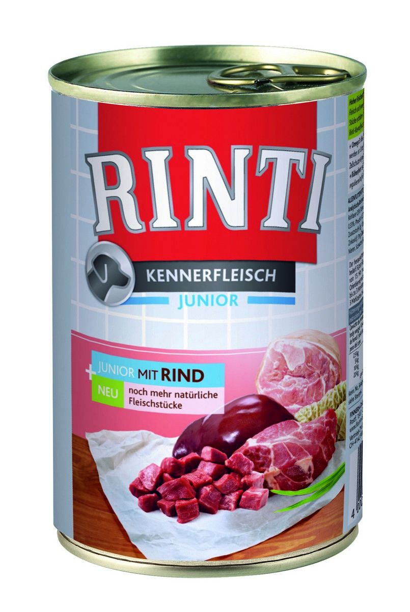 Rinti Dog Junior konzerva hovězí 400g Finnern Rinti