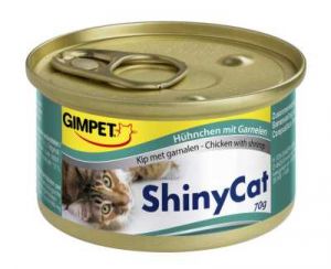 SHINY CAT konzerva kure kreveta 70g