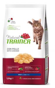 TRAINER Natural Cat Adult kuřecí 1,5kg