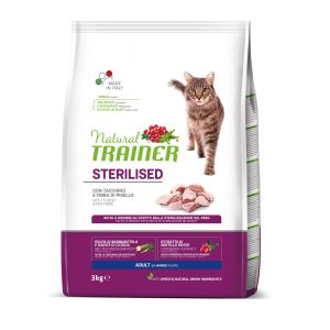 TRAINER Natural Cat Sterilised drůbeží maso 3kg