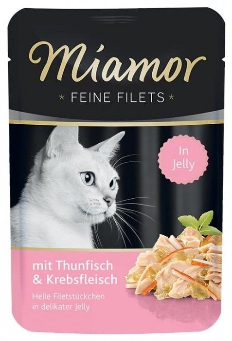 Miamor Cat Filet kapsa tuňák+krab v želé 100g Finnern Miamor
