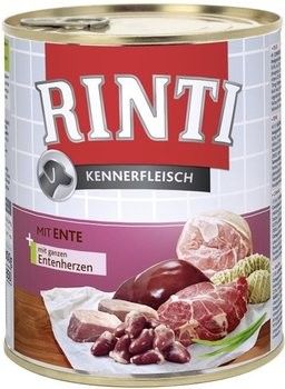 Rinti Dog Kennerfleisch konzerva kachní srdce 800g Finnern Rinti