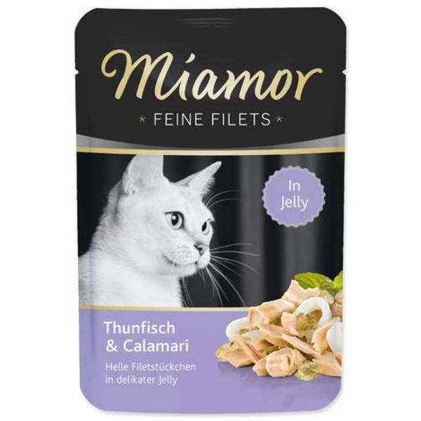 Miamor Cat Filet kapsa tuňák+kalamáry v želé 100g Finnern Miamor