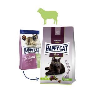 Happy Cat Sterilised Weide-Lamm / Jehnečí 2x10 kg Happy Dog