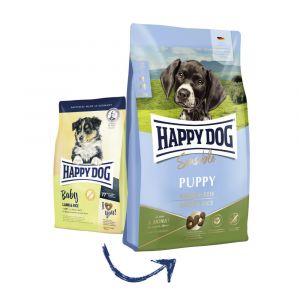Happy Dog Puppy Lamb & Rice 10kg + 2kg ZDARMA Euroben