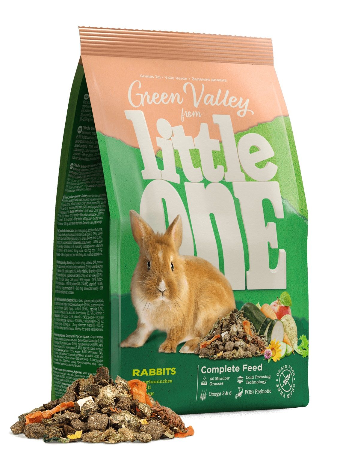 Little One Green valley Krmivo s vlákninou pro králíky 15 kg