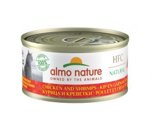 Almo Nature HFC WET CAT- Kuře a krevety 70g výhodné balení 24ks