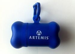 Zásobník na sáčky kost Artemis modrá Artemis Pet Food
