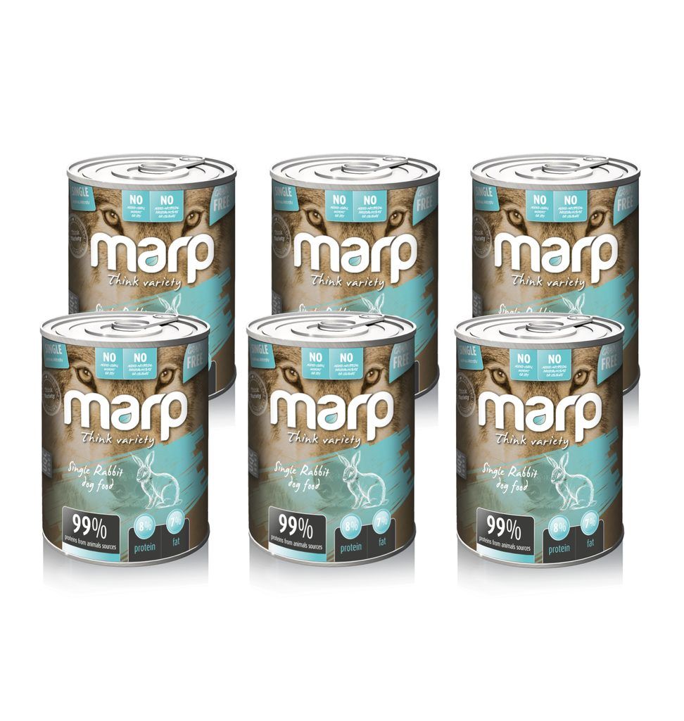 Marp Variety Single králík konzerva pro psy 6x400g