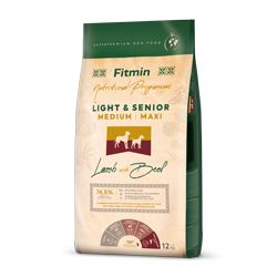 Fitmin dog medium maxi light senior lamb beef  2 x12 kg