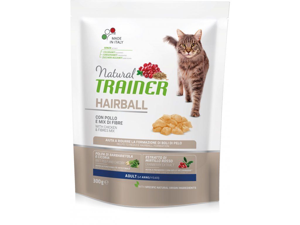 TRAINER Natural Cat HAIRBALL kuřecí 300g Natural Trainer