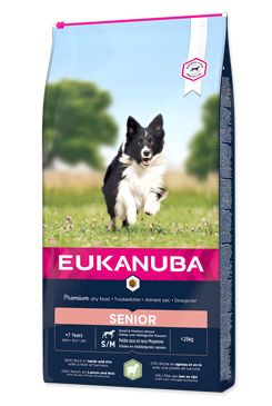 Eukanuba Dog Senior Small&Medium Lamb&Rice 12kg Eukanuba komerční, Iams