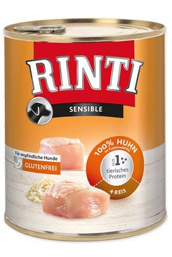 Rinti Dog Sensible konzerva kuře+rýže 800g Finnern