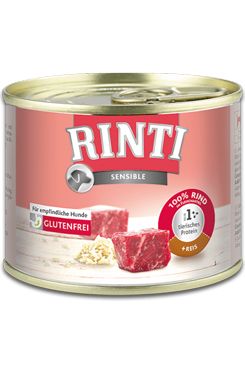 Rinti Dog Sensible konzerva hovězí+rýže 185g Finnern