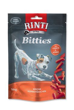 Rinti Dog Extra Mini-Bits pochoutka rajče+dýně 100g Finnern