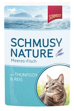 Schmusy Cat kapsa Fish tuňák+rýže 100g Finnern