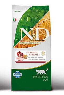 N&D LG CAT Adult Chicken & Pomegranate 10kg Farmina Pet Foods - N&D