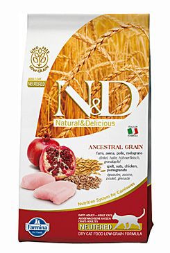 N&D LG CAT Neutered Chicken & Pomegranate 10kg Farmina Pet Foods - N&D