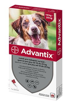 Advantix Spot On 1x2,5ml pro psy 10-25kg (1 pipeta) BAYER Animal Health