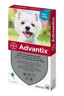 Advantix Spot On 1x1ml pro psy 4-10kg (1 pipeta) BAYER Animal Health