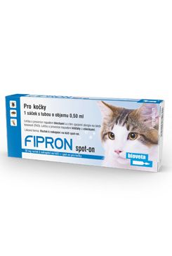 Fipron 50mg Spot-On Cat sol 1x0,5ml BIOVETA IVANOVICE NA HANE