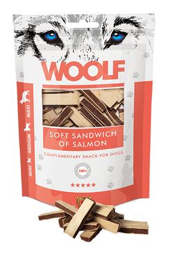 WOOLF pochoutka soft sandwich of salmon 100g WOOLF Snack