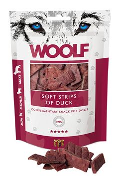 WOOLF pochoutka soft strips of duck 100g WOOLF Snack