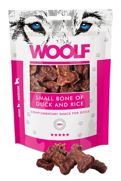 WOOLF pochoutka small bone of duck and rice 100g WOOLF Snack