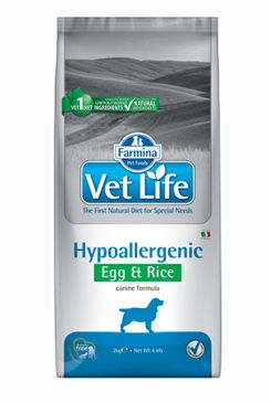 Vet Life Natural DOG Hypo Egg & Rice 2kg Farmina Pet Foods - Vet Life