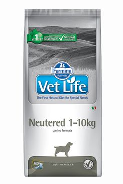 Vet Life Natural DOG Neutered 1-10kg 10kg Farmina Pet Foods - Vet Life