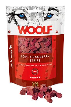 WOOLF pochoutka soft cranberry strips 100g WOOLF Snack