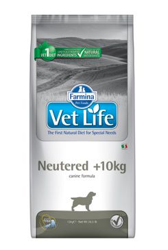 Vet Life Natural DOG Neutered >10kg 2kg Farmina Pet Foods - Vet Life
