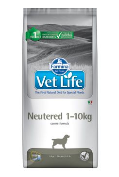 Vet Life Natural DOG Neutered 1-10kg 2kg Farmina Pet Foods - Vet Life