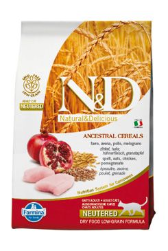 N&D LG CAT Neutered Chicken & Pomegranate 5kg Farmina Pet Foods - N&D