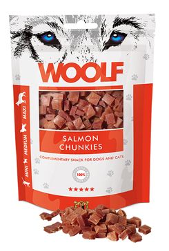 WOOLF pochoutka salmon chunkies 100g WOOLF Snack