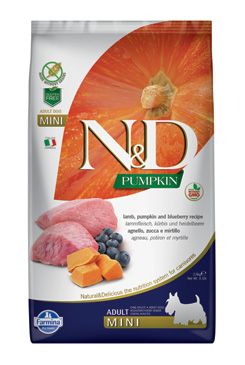 N&D Pumpkin DOG Adult Mini Lamb & Blueberry 2,5kg Farmina Pet Foods - N&D