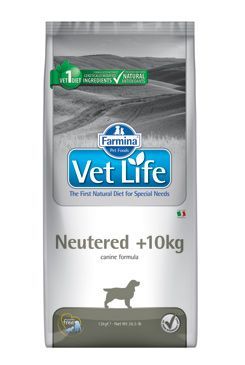 Vet Life Natural DOG Neutered >10kg 12kg Farmina Pet Foods - Vet Life