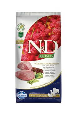 N&D Quinoa DOG Weight Management Lamb & Broccoli 7kg Farmina Pet Foods - N&D