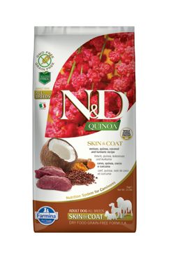N&D Quinoa DOG Skin & Coat Venison & Coconut 7kg Farmina Pet Foods - N&D