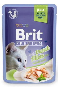 Brit Premium Cat D Fillets in Jelly with Trout 85g VAFO Praha s.r.o.