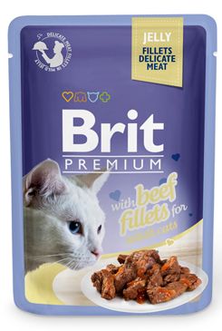 Brit Premium Cat D Fillets in Jelly with Beef 85g VAFO Praha s.r.o.