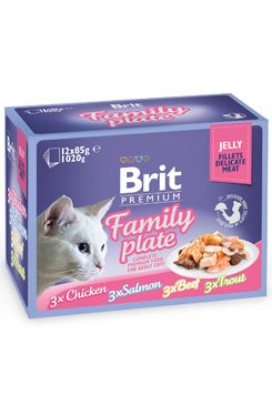 Brit Premium Cat D Fillets in Jelly Family Plate 1020g VAFO Praha s.r.o.