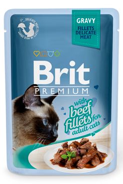 Brit Premium Cat D Fillets in Gravy With Beef 85g VAFO Praha s.r.o.
