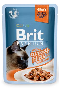 Brit Premium Cat D Fillets in Gravy With Turkey 85g VAFO Praha s.r.o.